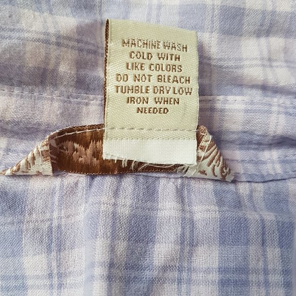 Fun & Flirt Lavender Collar Top - Size S - Picture 6 of 6